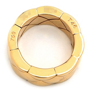 シャネル リング 指輪 マトラッセ リング K18YG ゴールド #46 18K 750YG キルティングデザイン  中古