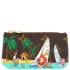 ルイヴィトン コインケース ポシェット クレ モノグラムキャンバス ブラウン 茶 キーチェーン付き  M82615 中古