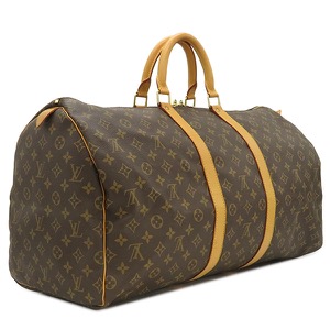 ルイヴィトン ボストンバッグ キーポル 55 モノグラムキャンバス ブラウン 茶 M41424 中古