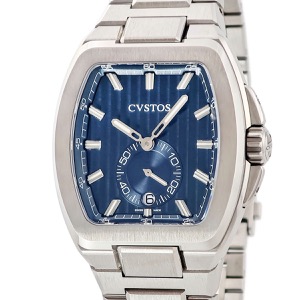 クストス メトロポリタン P-S F01103.4213001 新品同様 ブルー デイト スモセコ チタニウム 限定 自動巻き