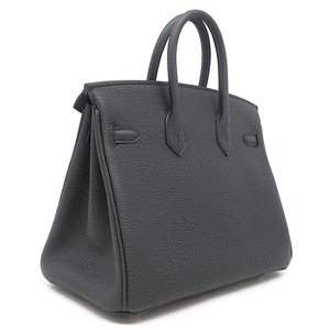 エルメス ハンドバッグ バーキン25 トゴ グレー未使用 ダークグレー  中古