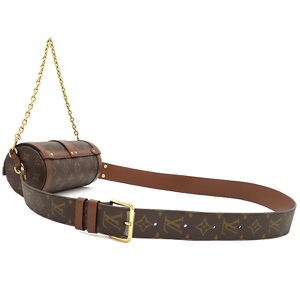 ルイヴィトン 2WAYバッグ パピヨン トランク モノグラムキャンバス ブラウン 茶 ハンドバッグ ショルダーバッグ  M57835 中古