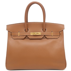 エルメス ハンドバッグ バーキン35 クシュベル ブラウン 茶  中古