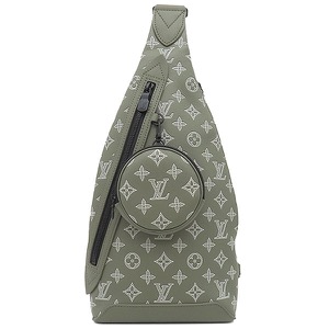 ルイヴィトン ボディバッグ デュオ スリングバッグ キャンバス グリーン カーキ クロスボディ  M12486  中古