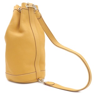 エルメス ショルダーバッグ ランチ トリヨンクレマンス ブラウン 茶 ワンショルダ  巾着バッグ  中古