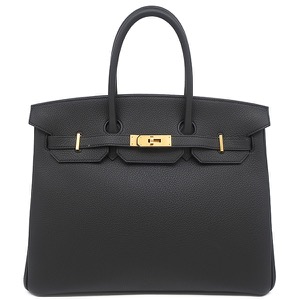 エルメス ハンドバッグ バーキン35 トゴ ブラック 黒  中古