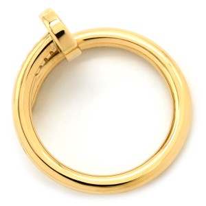 カルティエ リング 指輪 ジュスト アン クル クラシック K18YG ゴールド #56 Au750 18K 18金 JUSTE UN CLOU 釘モチーフ  B4092656 中古