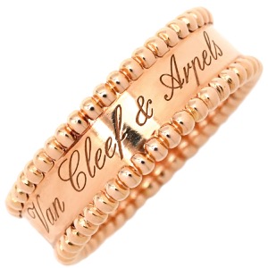 ヴァンクリーフアーペル リング 指輪 ペルレ シニアチュール K18PG ゴールド #64(JP24) ピンクゴールド 750AU 18金  VCARN32400 中古