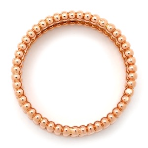 ヴァンクリーフアーペル リング 指輪 ペルレ シニアチュール K18PG ゴールド #64(JP24) ピンクゴールド 750AU 18金  VCARN32400 中古