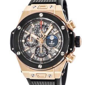 ウブロ ビッグバン ウニコ クロノ パーペチュアルカレンダー キングゴールド 406.OM.0180.RX 月相 自動巻き