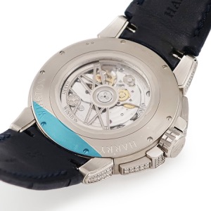 ハリーウィンストン オーシャン バイレトログラード OCEABI42WW002 K18WG無垢 純正ダイヤ シェル 自動巻き