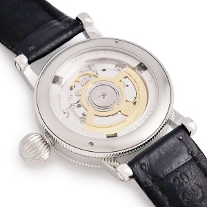 クロノスイス タイムマスター レフトハンド CH2833le 蛍光文字盤 回転ベゼル デイト バー アラビア 自動巻き