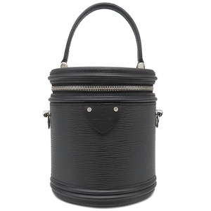 ルイヴィトン ハンドバッグ カンヌ エピレザー ブラック 黒 バニティバッグ 鍵欠品  M48032 中古