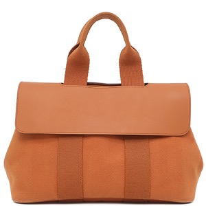 エルメス ハンドバッグ ヴァルパライソ PM  トワルシェブロン オレンジ オレンジ系  中古