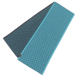 エルメス マフラー チェーン柄 カシミヤ グレー 青 バイカラー  中古