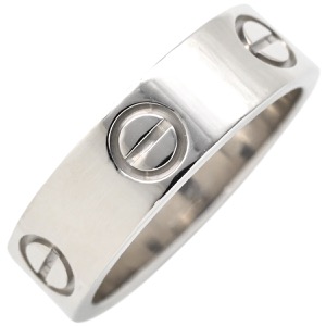 カルティエ リング 指輪 ラブリング K18WG シルバー #51(JP11) LOVE Ring 750 18K WG 18金  B4084700 中古