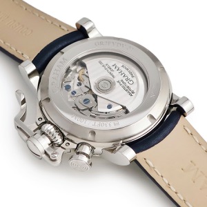 グラハム クロノファイター ヴィンテージ ノーズアート ドラゴン 2CVAS.U16A 新品同様 ブルー 限定 自動巻き