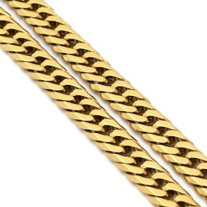 喜平 ネックレス K18 18金 52cm 79.1g 6面 ダブル Ｗ K18YG ゴールド 造幣局検定マーク ※ショッピングローン対応していません  中古