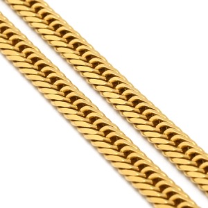 喜平 ネックレス K18 18金 50.1cm 20.2g 8面 トリプル K18YG ゴールド 造幣局検定マーク ※ショッピングローン対応していません   中古