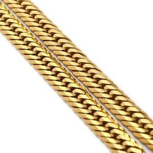 喜平 ネックレス K18 18金 60.4cm 50.9g 12面 トリプル K18YG ゴールド 造幣局検定マーク ※ショッピングローン対応していません  中古