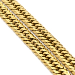 喜平 ネックレス K18 18金 50.4cm 100.9g 12面 トリプル K18YG ゴールド 大 造幣局検定マーク ※ショッピングローン対応していません  中古