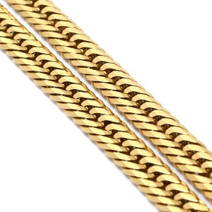 喜平 ネックレス K18 18金 50.4cm 50.6g 12面 トリプル K18YG ゴールド 造幣局検定マーク ※ショッピングローン対応していません  中古