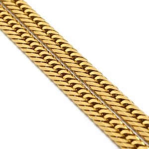 喜平 ネックレス K18 18金 50.2cm 30.6g 12面 トリプル K18YG ゴールド 造幣局検定マーク ※ショッピングローン対応していません  中古