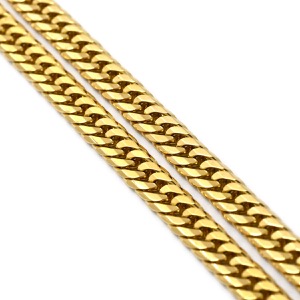 喜平 ネックレス K18 18金 50.2cm 20.2g 16面 ダブル W K18YG ゴールド 造幣局検定マーク ※ショッピングローン対応していません  中古