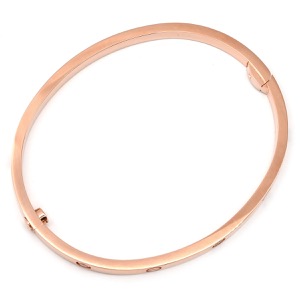 カルティエ ブレスレット LOVE ラブブレス ハーフダイヤ 6Pダイヤ K18PG ゴールド #15 750PG RG 18K 18金  中古