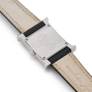 エルメス Hウォッチ PM HH1.210 H型 ホワイト ギヨシェ アラビア スクエア クオーツ