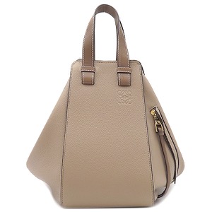 ロエベ 2WAYバッグ ハンモックバッグ スモール ベージュ グレージュ ハンドバッグ ショルダーバッグ 中古