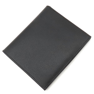 ロエベ 二つ折り財布 アナグラム レザー ブラック 黒 カード入れ 札入れ 中古