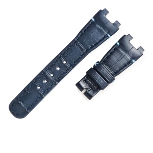 ブレゲ 腕時計パーツ 純正 マリーン レディ 9518用 クロコダイル ブルー 新品同様 純正 クロコ ベルト ストラップ 18mm ブルー 青  中古