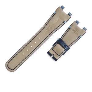 ブレゲ 腕時計パーツ 純正 マリーン レディ 9518用 クロコダイル ブルー 新品同様 純正 クロコ ベルト ストラップ 18mm ブルー 青  中古