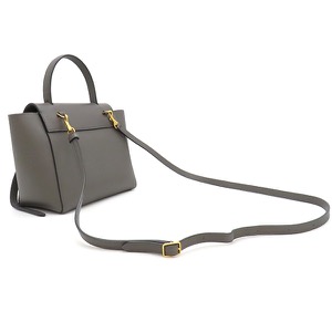 セリーヌ 2WAYバッグ ベルトバッグ ナノ カーフ グレー ハンドバッグ ショルダー  中古