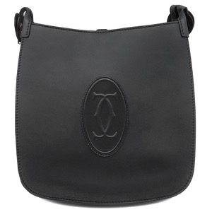 カルティエ ショルダーバッグ ホーボーバッグ SM レザー ブラック マストドゥ カルティエ 黒   CRL1002251 中古