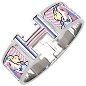 エルメス ブレスレット クリッククラックH PM ペガサス ポップ メタル マルチカラー Hブレス Pegase Pop 中古