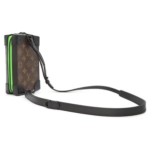 ルイヴィトン ボディバッグ ソフトトランク フォーンボックス モノグラムキャンバス ブラウン LV フレンド 刺  ショルダー  M80144 中古