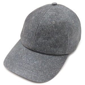 ボッテガヴェネタ キャップ フランネルプリント ヌバックレザー レザー グレー S 帽子 ダークグレー  739329 中古