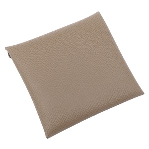 エルメス コインケース バスティア ヴォーエプソン グレー未使用 グレージュ  中古