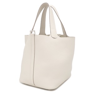 エルメス ハンドバッグ ピコタンロック MM  トリヨンクレマンス ホワイト オフホワイト  中古