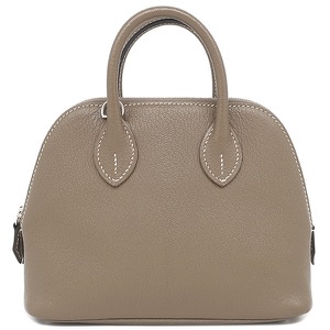 エルメス 2WAYバッグ ボリード1923 ミニ グレー グレージュ ハンドバッグ ショルダー  中古