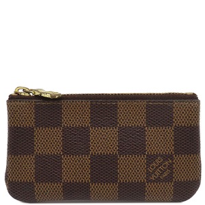 ルイヴィトン コインケース カードキーケース ポシェット クレ ダミエキャンバス ブラウン 小銭入れ 茶 キーチェーン付き N62658 中古
