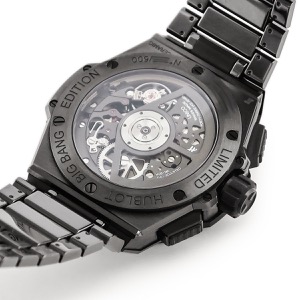 ウブロ ビッグバン インテグレーテッド オールブラック 451.CX.1140.CX OH済 デイト 限定 自動巻き