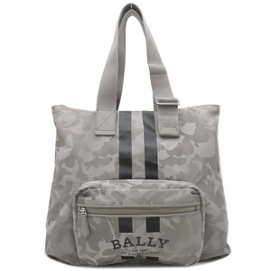 バリー トートバッグ FALLIE CAM ナイロン グレー パッカブル トート 折りたたみ カモフラージュ  6301985 中古