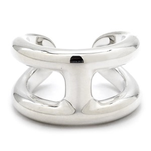 エルメス リング 指輪 オスモズPM シルバー925 シルバー #52(JP12) Hモチーフ AG925 SV925  中古