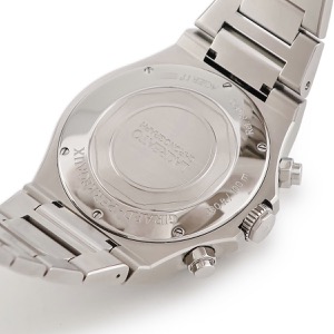 ジラールペルゴ ロレアート クロノグラフ 42mm 81020-11-431-BB4A OH済 ブルー スモールセコンド 自動巻き