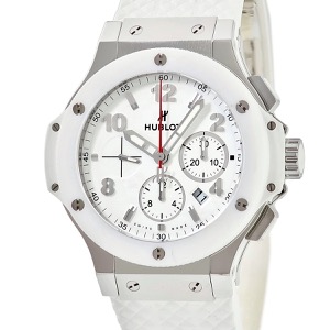 ウブロ ビッグバン サンモリッツ 301.SE.230.RW ホワイト 白 デイト クロノグラフ スモールセコンド 自動巻き