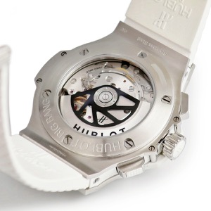 ウブロ ビッグバン サンモリッツ 301.SE.230.RW ホワイト 白 デイト クロノグラフ スモールセコンド 自動巻き