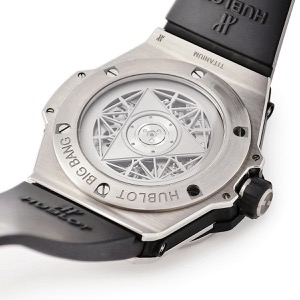 ウブロ ビッグバン ウニコ サンブルー チタニウム パヴェ 415.NX.2027.VR.1704.MXM18 純正ダイヤ 自動巻き